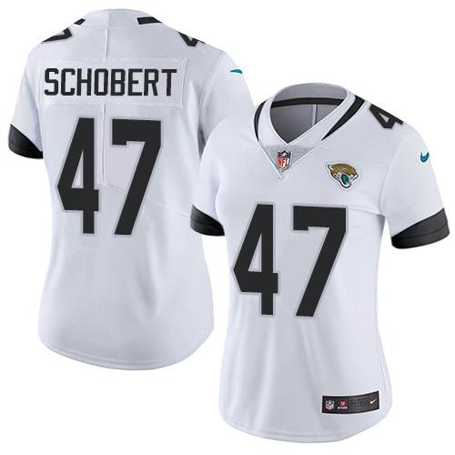 Nike Jacksonville Jaguars 47 Joe Schobert White Women Stitched NFL Vapor Untouchable Limited Jersey